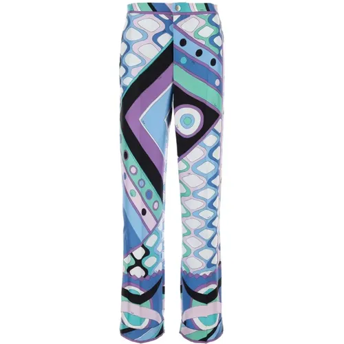 Trousers > Straight Trousers - - EMILIO PUCCI - Modalova