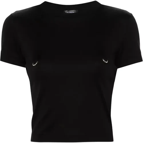 Mugler - Tops > T-Shirts - Black - Mugler - Modalova