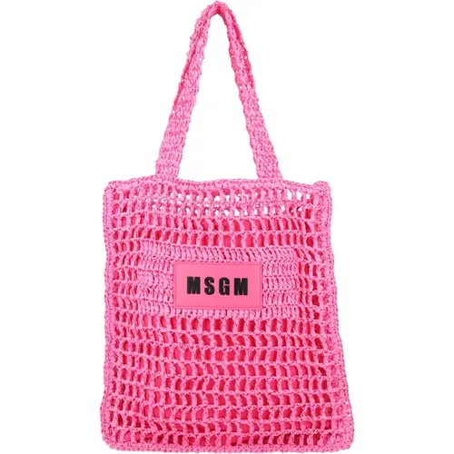 Msgm - Bags > Tote Bags - Pink - Msgm - Modalova