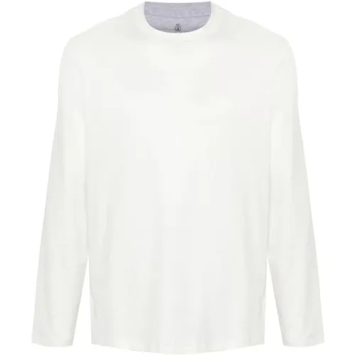 Tops > Long Sleeve Tops - - BRUNELLO CUCINELLI - Modalova