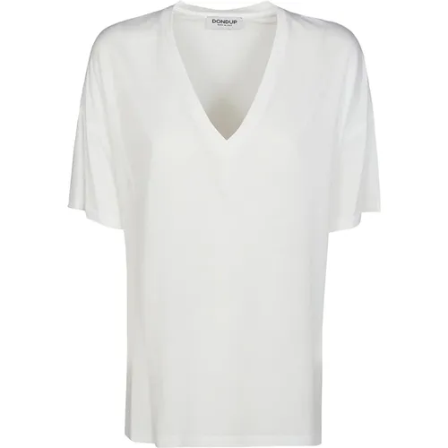 Dondup - Tops > T-Shirts - White - Dondup - Modalova