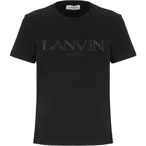 Lanvin - Tops > T-Shirts - Black - Lanvin - Modalova