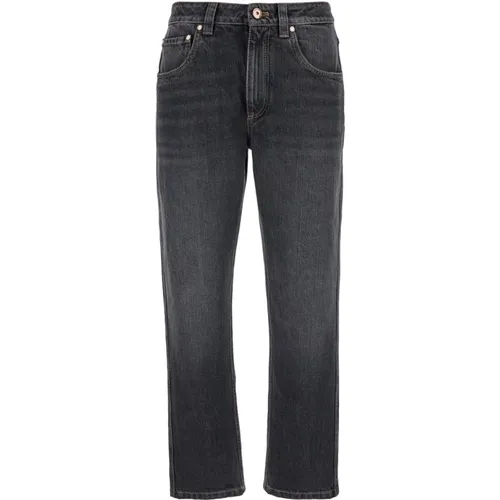 Jeans > Straight Jeans - - BRUNELLO CUCINELLI - Modalova