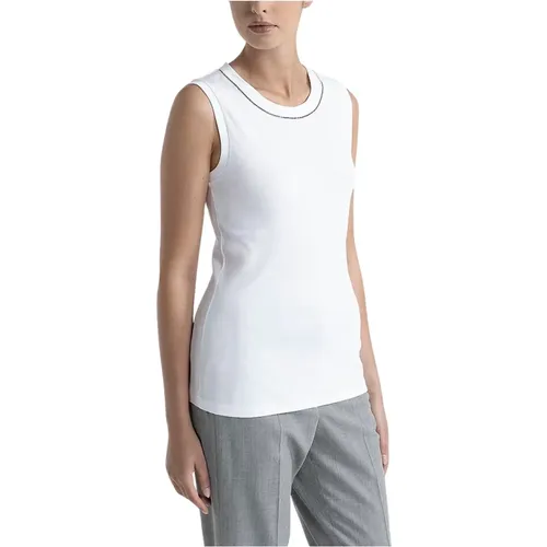 Tops > Sleeveless Tops - - PESERICO - Modalova