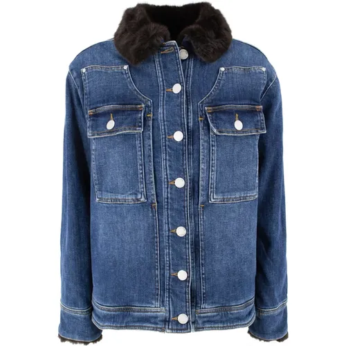 Jackets > Denim Jackets - - pinko - Modalova