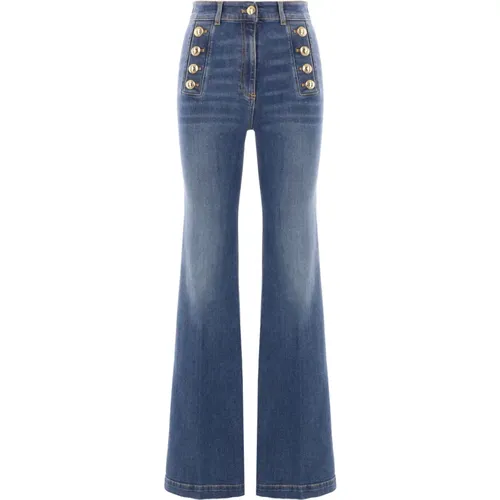 Jeans > Flared Jeans - - Elisabetta Franchi - Modalova