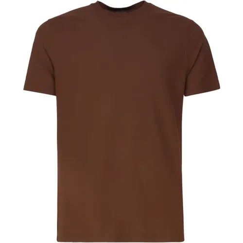 Zanone - Tops > T-Shirts - Brown - Zanone - Modalova