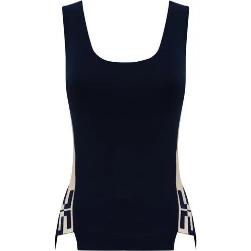 Tops > Sleeveless Tops - - Elisabetta Franchi - Modalova