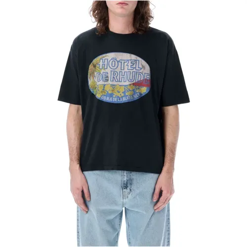 Rhude - Tops > T-Shirts - Black - Rhude - Modalova