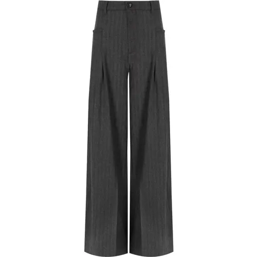 Trousers > Wide Trousers - - White Sand - Modalova