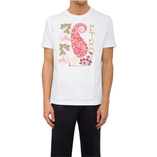 Etro - Tops > T-Shirts - White - ETRO - Modalova