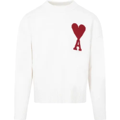 Knitwear > Round-neck Knitwear - - Ami Paris - Modalova