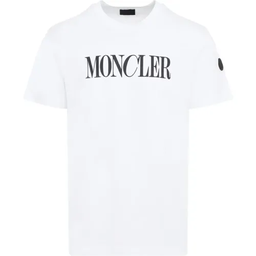 Moncler - Tops > T-Shirts - White - Moncler - Modalova