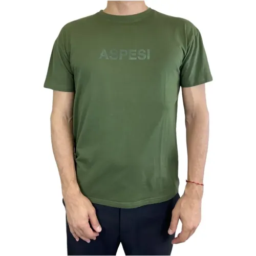 Aspesi - Tops > T-Shirts - Green - Aspesi - Modalova