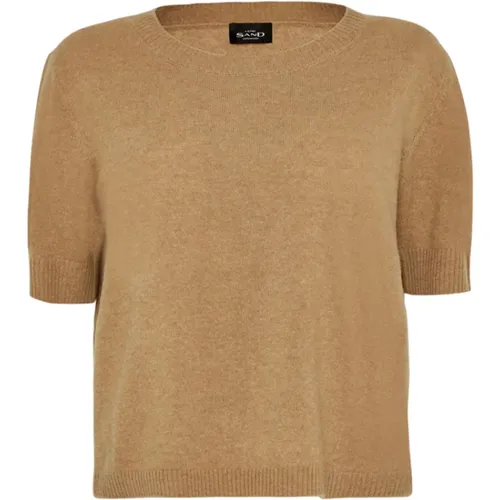 Knitwear > Cashmere Knitwear - - Sand - Modalova