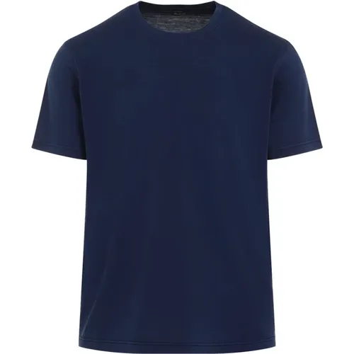 Kiton - Tops > T-Shirts - Blue - Kiton - Modalova