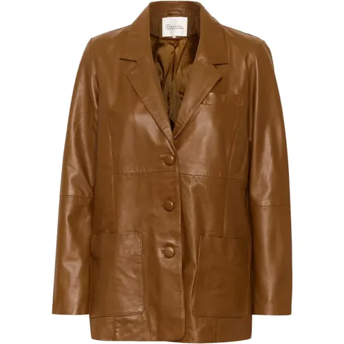 Jackets > Leather Jackets - - My Essential Wardrobe - Modalova