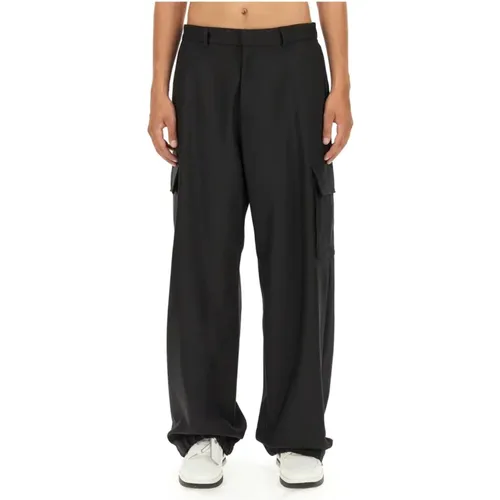 Trousers > Wide Trousers - - Off White - Modalova