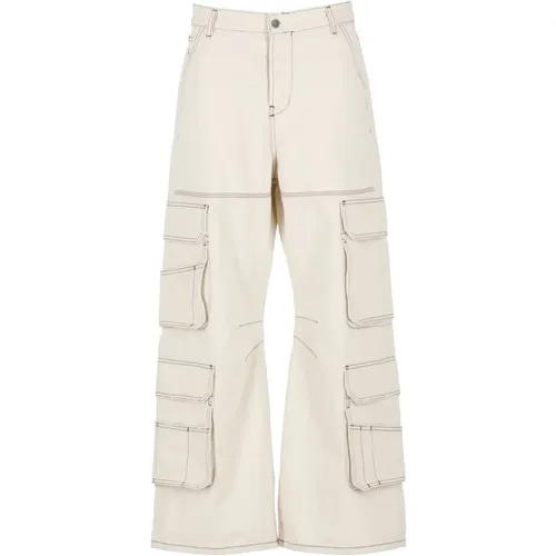 Trousers > Wide Trousers - - Diesel - Modalova