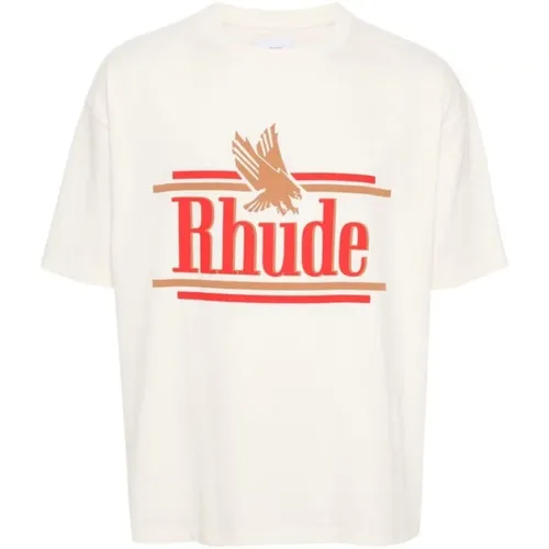 Rhude - Tops > T-Shirts - White - Rhude - Modalova