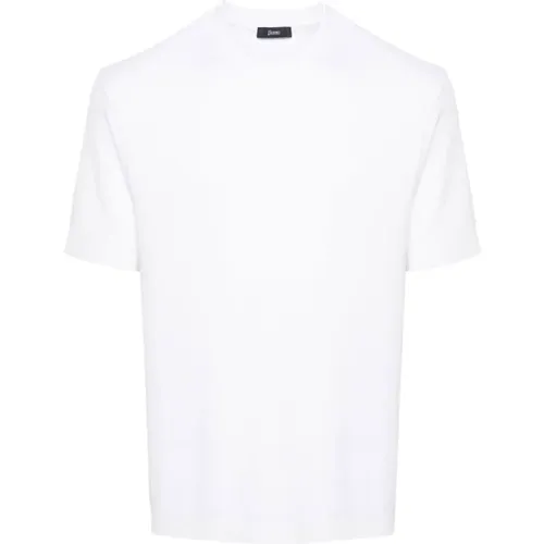 Herno - Tops > T-Shirts - White - Herno - Modalova