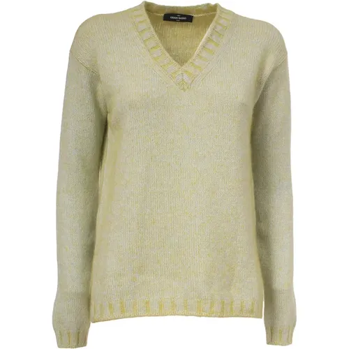 Knitwear > V-neck Knitwear - - Gran Sasso - Modalova