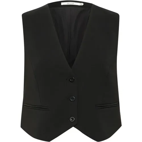 Gestuz - Jackets > Vests - Black - Gestuz - Modalova