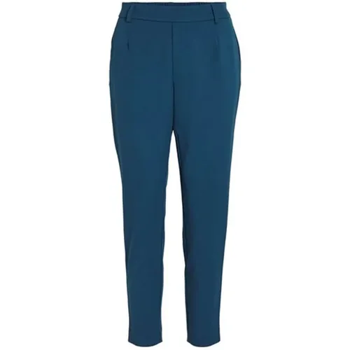 Vila - Trousers > Chinos - Blue - Vila - Modalova