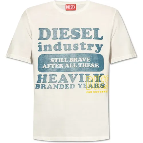 Diesel - Tops > T-Shirts - White - Diesel - Modalova