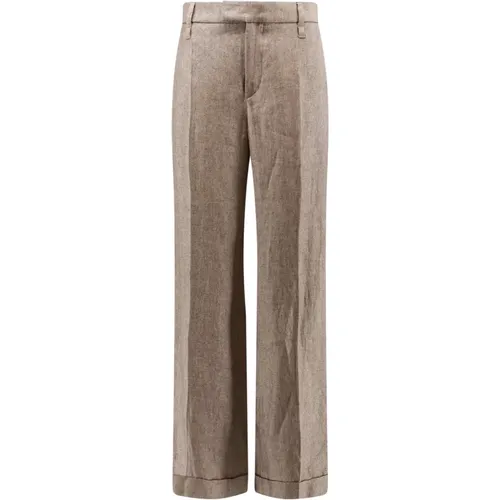 Trousers > Wide Trousers - - BRUNELLO CUCINELLI - Modalova