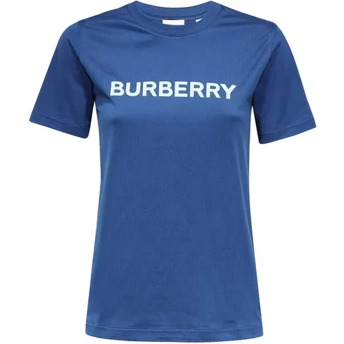 Burberry - Tops > T-Shirts - Blue - Burberry - Modalova
