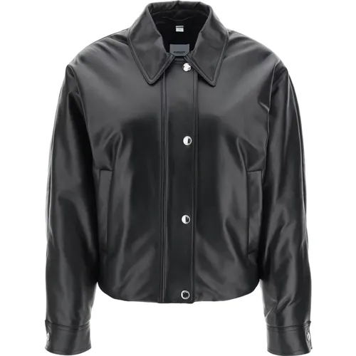 Jackets > Leather Jackets - - Burberry - Modalova