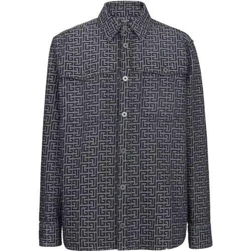 Shirts > Denim Shirts - - Balmain - Modalova