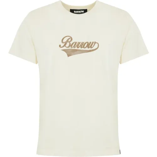 Barrow - Tops > T-Shirts - Beige - Barrow - Modalova