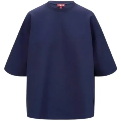 Staud - Tops > T-Shirts - Blue - Staud - Modalova