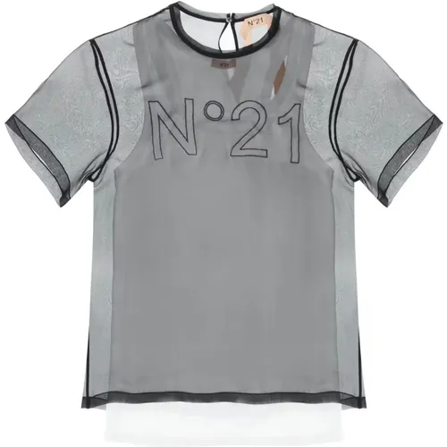 N21 - Tops > T-Shirts - Black - N21 - Modalova
