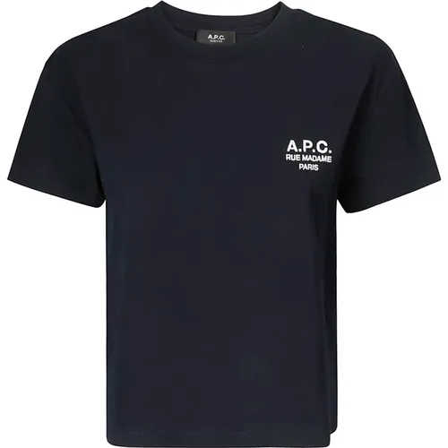 A.p.c. - Tops > T-Shirts - Blue - A.p.c. - Modalova