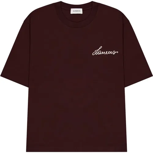 Laneus - Tops > T-Shirts - Brown - Laneus - Modalova