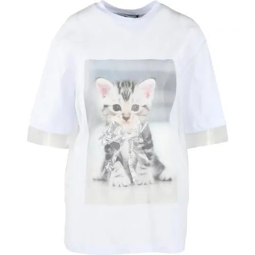 Msgm - Tops > T-Shirts - White - Msgm - Modalova