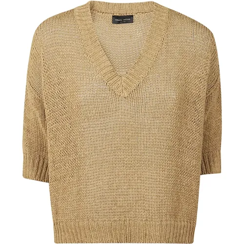 Knitwear > V-neck Knitwear - - Roberto Collina - Modalova