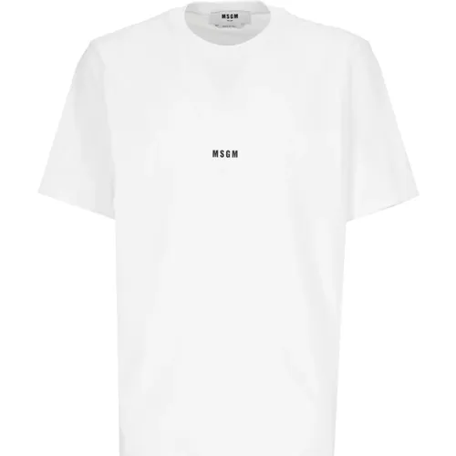 Msgm - Tops > T-Shirts - White - Msgm - Modalova