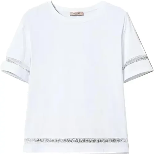 Twinset - Tops > T-Shirts - White - Twinset - Modalova