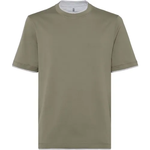 Tops > T-Shirts - - BRUNELLO CUCINELLI - Modalova