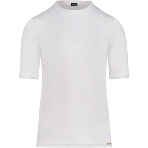 Kiton - Tops > T-Shirts - White - Kiton - Modalova