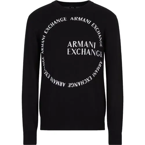 Knitwear > Round-neck Knitwear - - Armani Exchange - Modalova