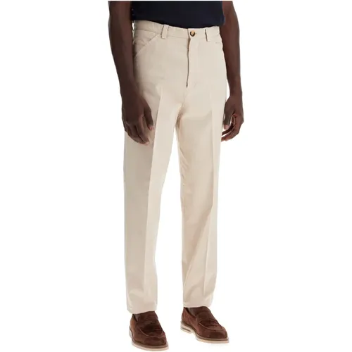 Trousers > Straight Trousers - - BRUNELLO CUCINELLI - Modalova