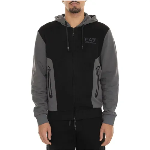 Sweatshirts & Hoodies > Zip-throughs - - Emporio Armani EA7 - Modalova