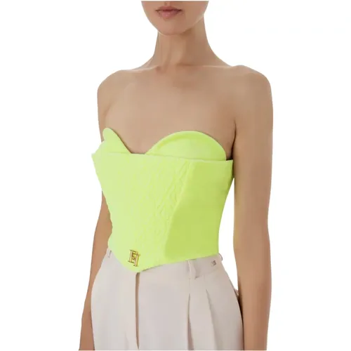 Tops > Sleeveless Tops - - Elisabetta Franchi - Modalova