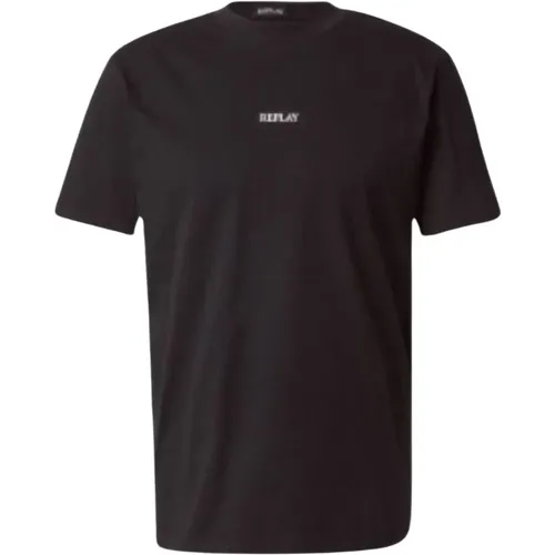 Replay - Tops > T-Shirts - Black - Replay - Modalova