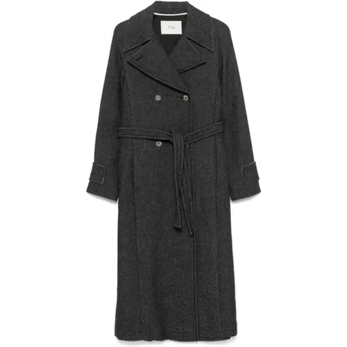 Coats > Belted Coats - - Tela - Modalova